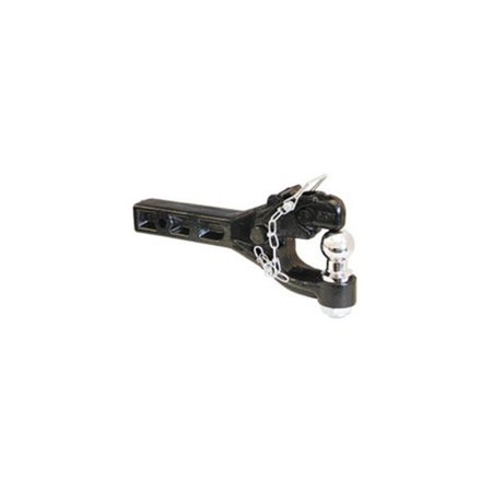 BACKSEAT 6 Ton Reciever Mount Combination Hitch with 2 in. Ball BA2621896